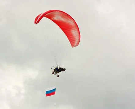 Paragliding Foto stock