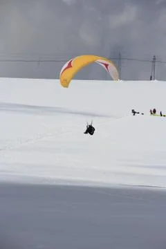 Paragliding Stock Photos