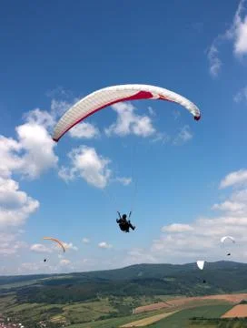 Paragliding Stock Photos