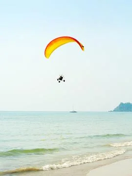 Paragliding Foto stock