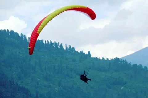 Paragliding Stock Photos