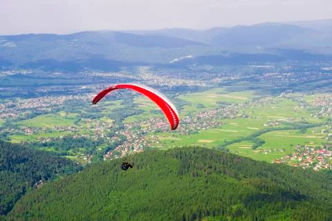 Paragliding Stock Photos