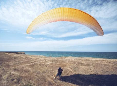 Paragliding Stock Photos