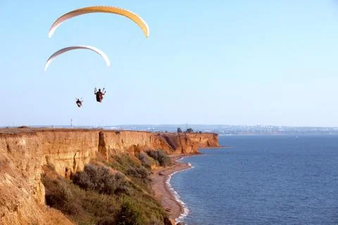 Paragliding Fotos de archivo