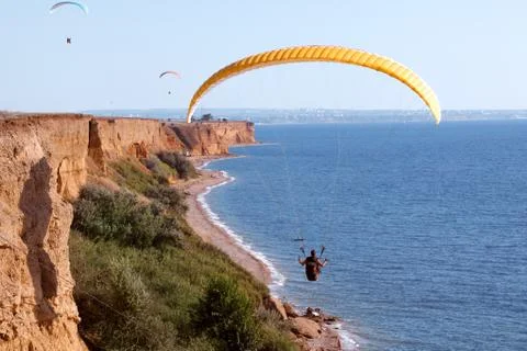 Paragliding Fotos de archivo