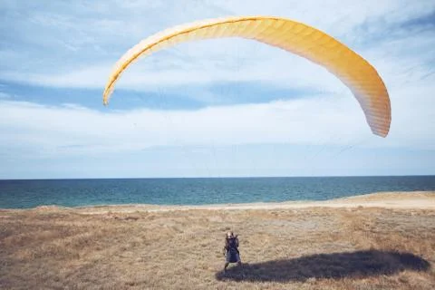 Paragliding Fotos de archivo