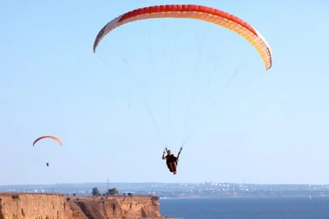 Paragliding Fotos de archivo