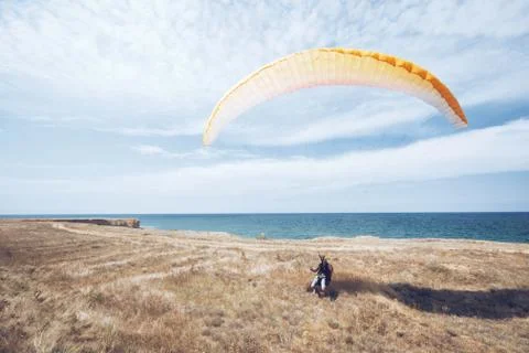 Paragliding Fotos de archivo