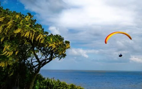 Paragliding Foto stock
