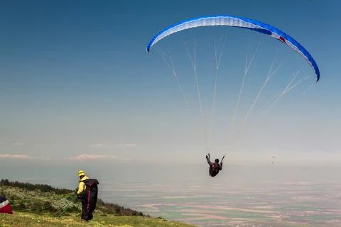 Paragliding Stock Photos