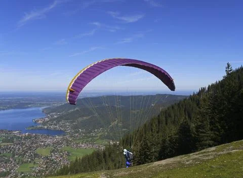 Paragliding 스톡 사진