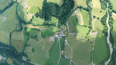 Paragliding pilot flying high in smooth air on colorfum paraglider wing in mount Stock Footage 300921630