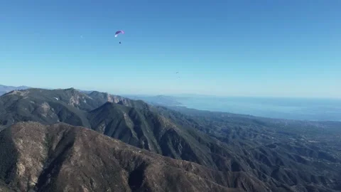 Paragliding Santa Barbara Stock Footage 167532377