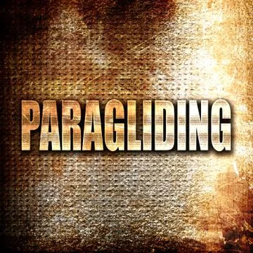 Paragliding sign background Illustrazione stock