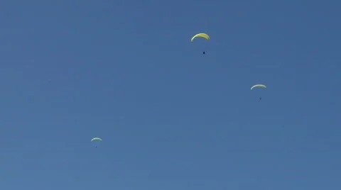 Paragliding sky 02 Stock Footage 488425