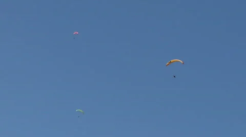Paragliding sky 03 Video stock 488435