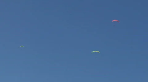 Paragliding sky 04 Stock-Footage 488442