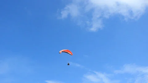 Paragliding on the sky 스톡 동영상 39498761