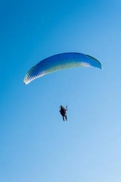Paragliding in the sky Stock Photos