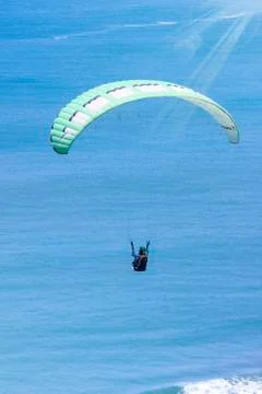 Paragliding in the sky Stock Photos