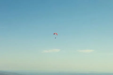 Paragliding Soaring Flight Stockfoto's
