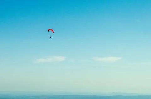 Paragliding Soaring Flight 写真素材