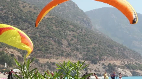 Paragliding In Turkey 11 Video stock 42142593