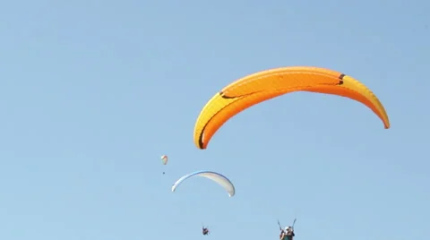 Paragliding In Turkey 12 Stock Footage 42142554