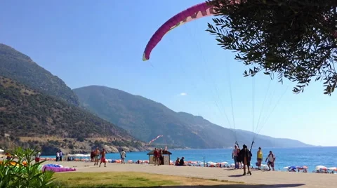 Paragliding In Turkey 13 Video stock 42142575