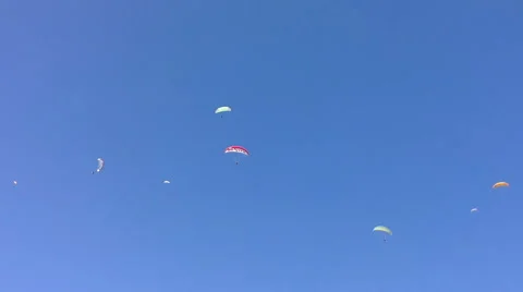 Paragliding In Turkey 14 Stock Footage 42142562