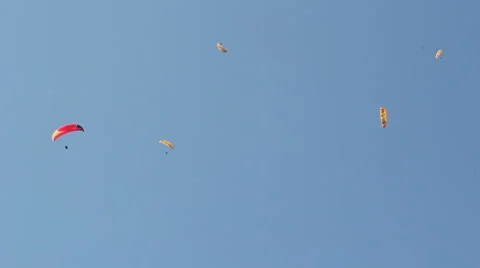 Paragliding In Turkey 15 Stock Footage 42142567