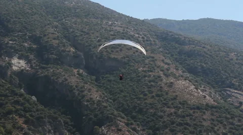 Paragliding In Turkey 16 Stock Footage 42142628
