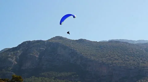 Paragliding In Turkey 6 Stock Footage 42142544
