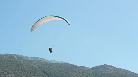Paragliding In Turkey 7 Stock Footage 42142566