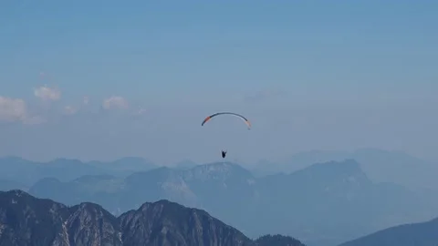 Paragliding in Tyrol, Austria Stock Footage 138378311