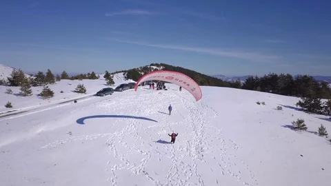 Paragliding Zlatibor 動画素材 102349894