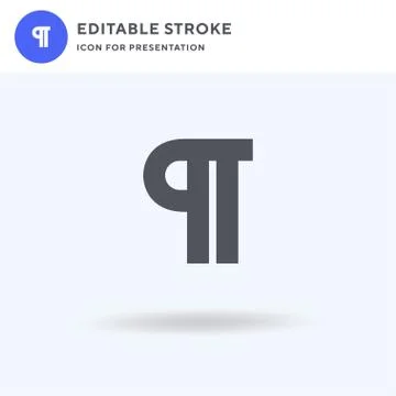 Paragraph Adjustment icon vector, filled flat sign, solid pictogram isolated on Illustrazione stock