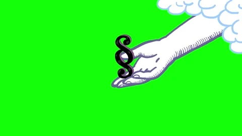 Paragraph and hand green screen background Stock Footage 306838109