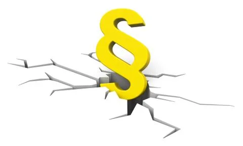 Paragraph breaks the ground Stock Illustration