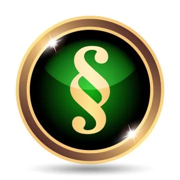 Paragraph icon. Internet button on white background.. Stock Illustration