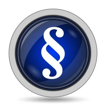 Paragraph icon. Internet button on white background.. Stock Illustration