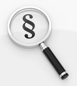 Paragraph magnified Stock Illustration
