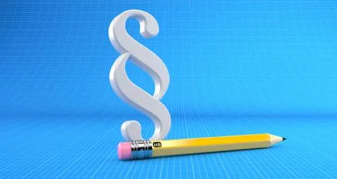 Paragraph with pencil Stock Illustration