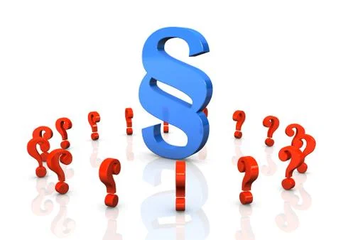 Paragraph red question marks Stock Illustration