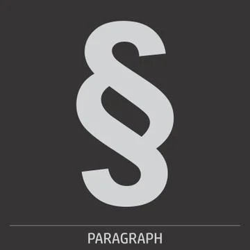 Paragraph sign icon Stock Illustration