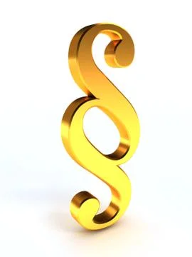 The paragraph sign over white background Illustrazione stock