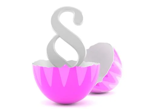 Paragraph symbol inside easter egg 스톡 일러스트