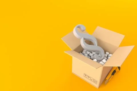 Paragraph symbol inside package Ilustração Stock