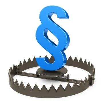 The paragraph trap Stock Illustration