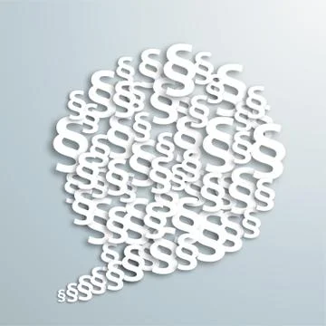 Paragraphs Speech Bubble Stock Illustration